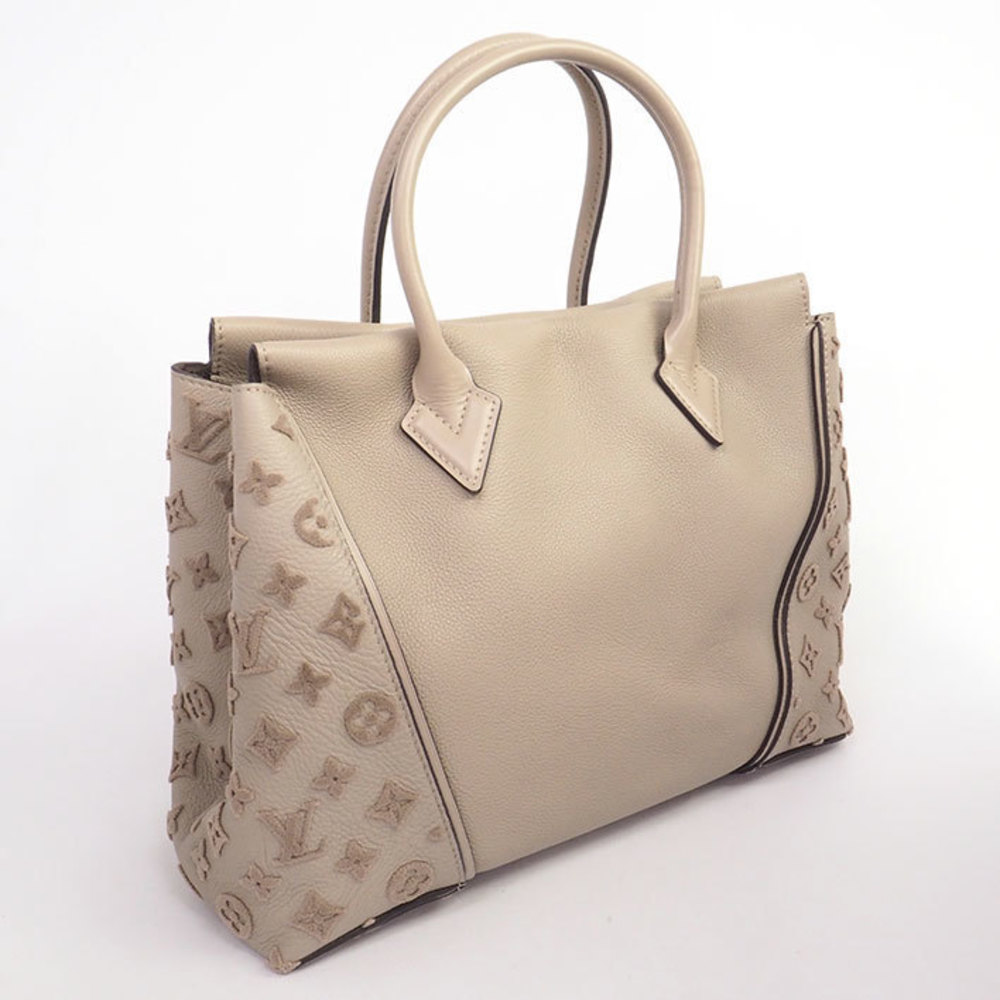 Louis Vuitton Tote Leather Pm W Taffetage Tote Bag